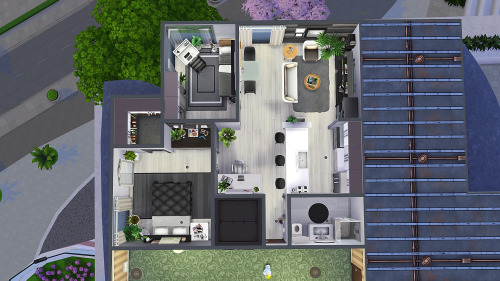  SCANDINAVIAN ROOMMATES APARTMENT 2 bedrooms - 2-3 sims1 bathroom§50,090 (will be less when placed d