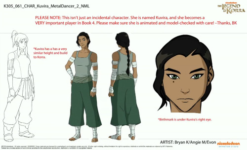 benditlikekorra:Character sheets for Kuvira in The Legend of Korra