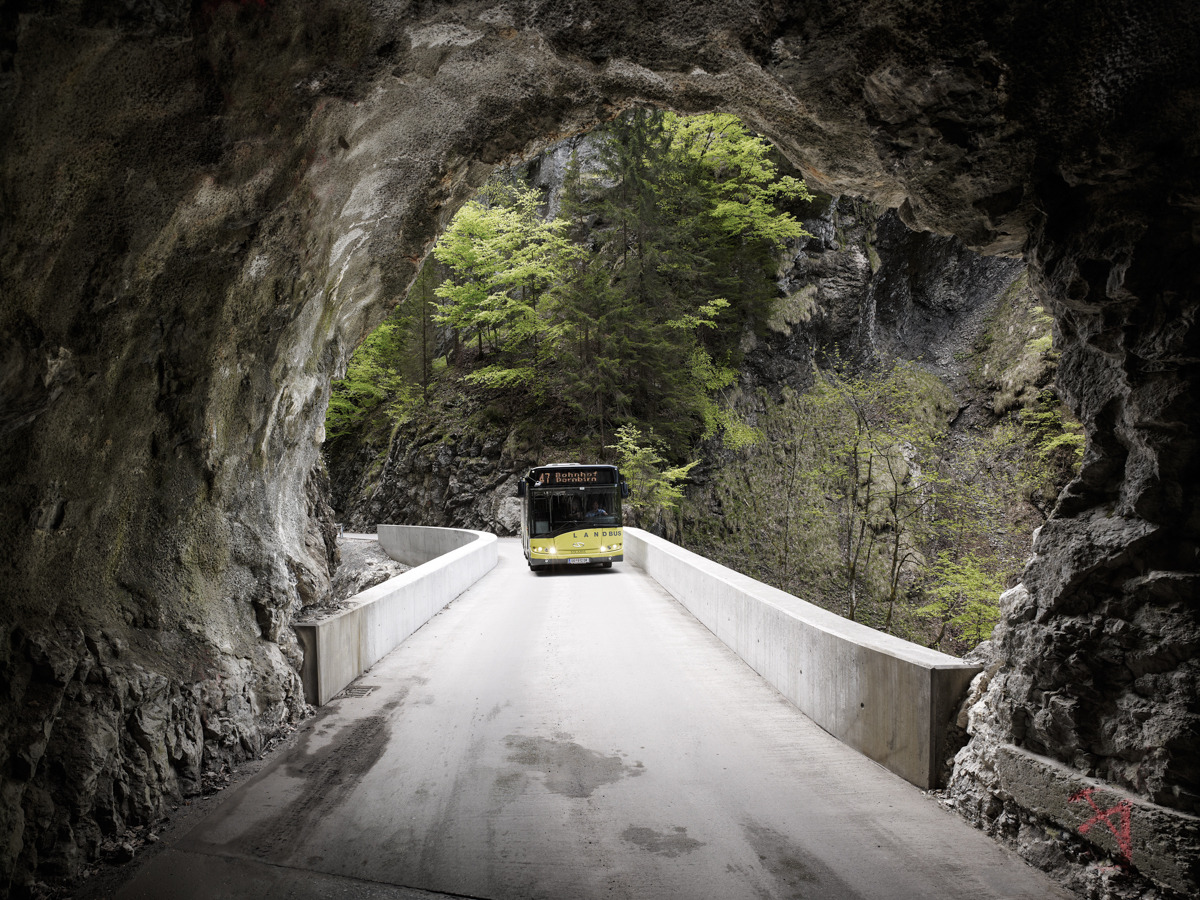 archatlas:    Schaufelschlucht Bridge   With the second arch bridge on the spectacular