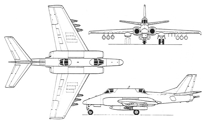 hanspanzer:  toocatsoriginals:  Ilyushin IL-42 / IL-102 Modification of the Ilyushin