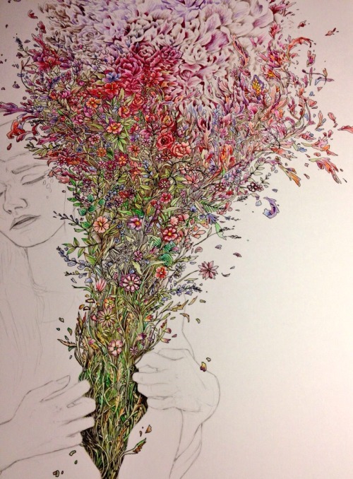 wryer:  A better photo of my drawing in progress, (sorry for reposting) I’ve still got so much work to do with this, I’m trying to be patient :-) 