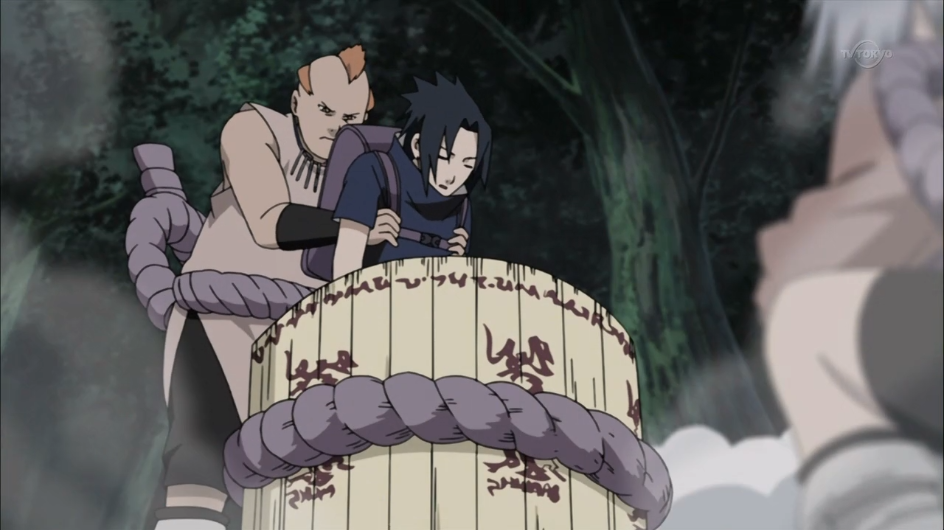 gyuki:  a naughty sasuke getting put in The Pear Wiggler to atone for his crimes