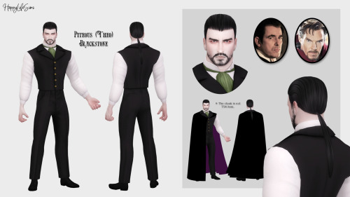 My OC sim Concepts- Piteous (Theo) Blackstone -God of The Death, Moon and Night.Black and dark color