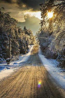 bluepueblo:  Snow Road, Ontario, Canada photo
