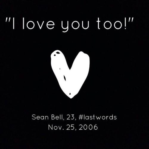 perks-of-being-chinese:  John Crawford was holding a toy gun as he stood in the toy section of a Walmart. Before the police shot him to death in that same aisle, John managed to say, “It’s not real.” But it was too late for John. Sean Bell was