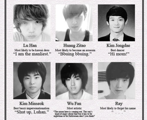 Exo M's Old Yearbook