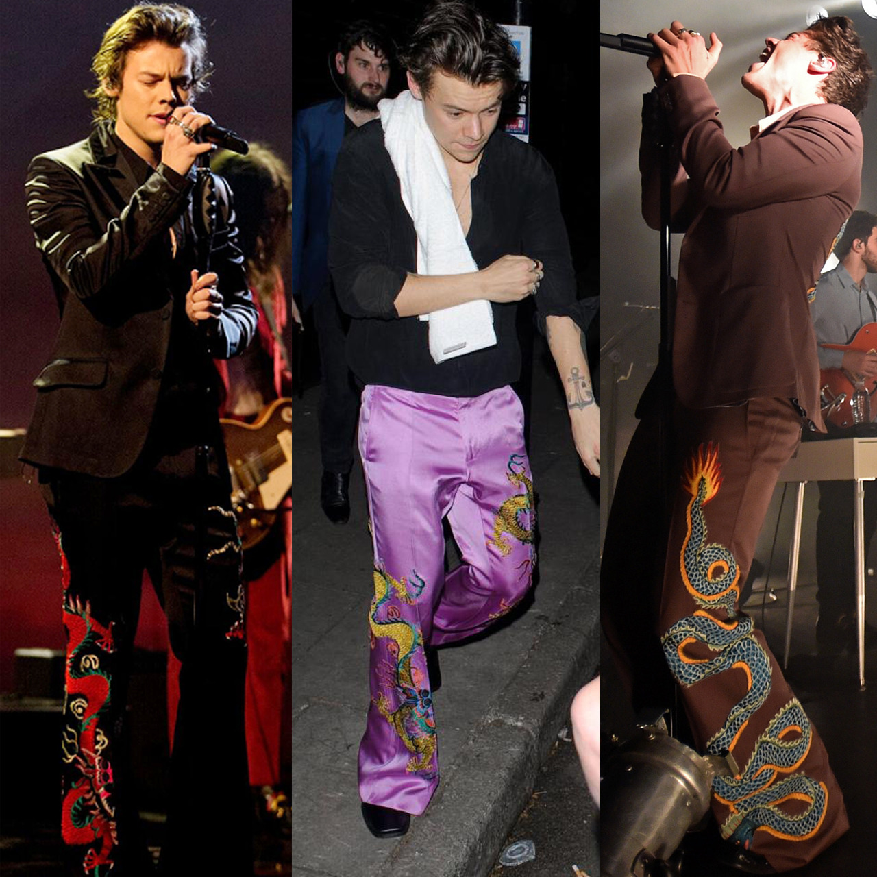 Harry Styles Fashion Archive — Hsfashionarchive: Harry In Custom Gucci  With...