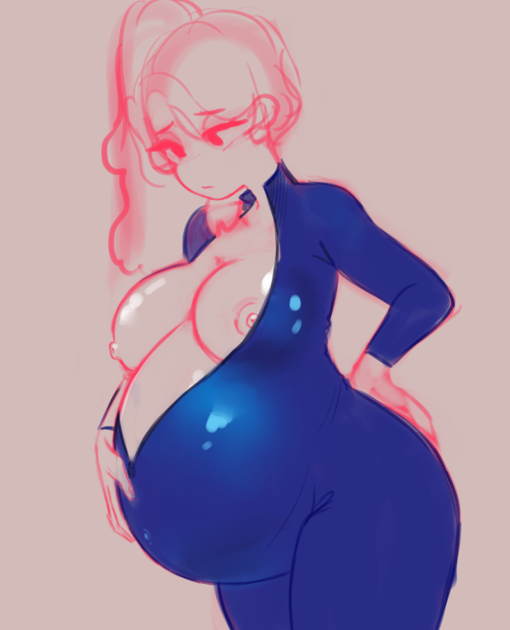 slitherydemon: hand slipped trying to figure out her body suit outfit;;;  deviantart