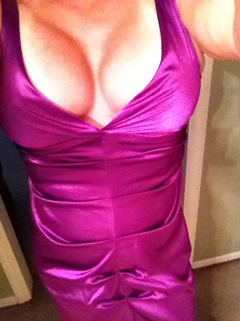 kimberl7:  Was trying on some dresses to see how my boobs looked in them now, so