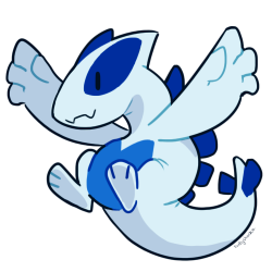 shellyshockz: a small lugia warm up from this morning.