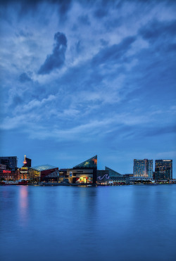 Travelingcolors:  Baltimore Inner Harbor After Sunset | Maryland (By Vincestamey)