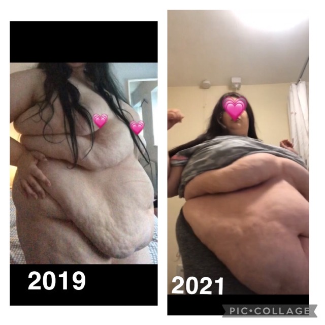 bigbellybridget:Iv gained so much, this is from July 2019 and The recent one is May 2021 ❤️