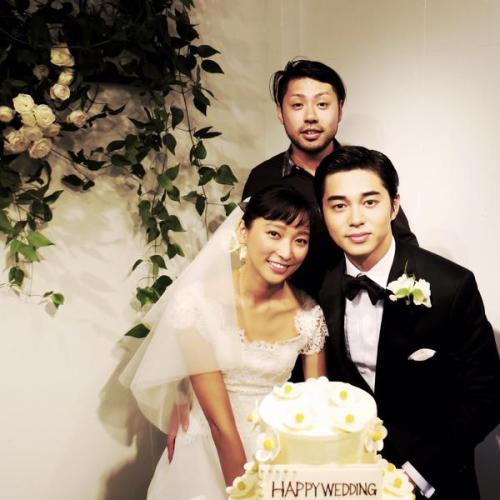 jdoramaid: Masahiro Higashide and Anne held their wedding ceremony &amp; reception yesterday. Th