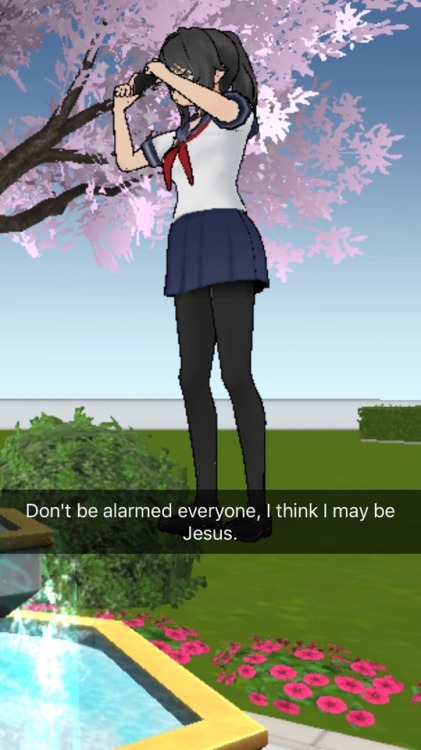 If Ayano is Jesus we’re all fucked.  Also anyone else having problems uploading photos via the