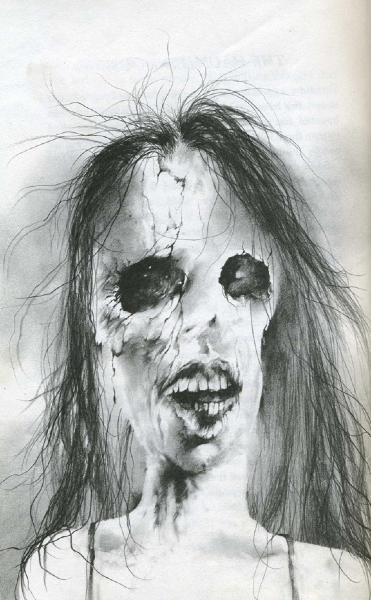  Gammell illustrations from ‘Scary Stories to Tell in the Dark’.     