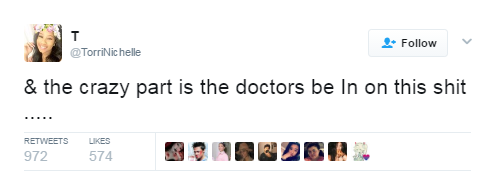 gmorningsunshine:  lady-chyna: black-to-the-bones:  This is unbelievable. This is all done in the hospitals. This is the place we trust, when we don’t feel well, a place where we come to get help, a place where we want to be saved and we get killed