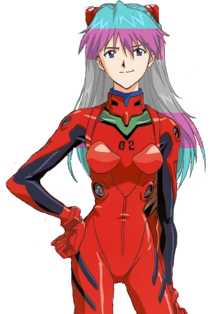 Pride Edits — Trans Asuka Langley Sohryu From Evangelion For