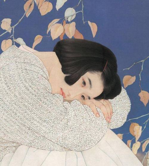 lazypacific:  painting detail by He Jiaying 