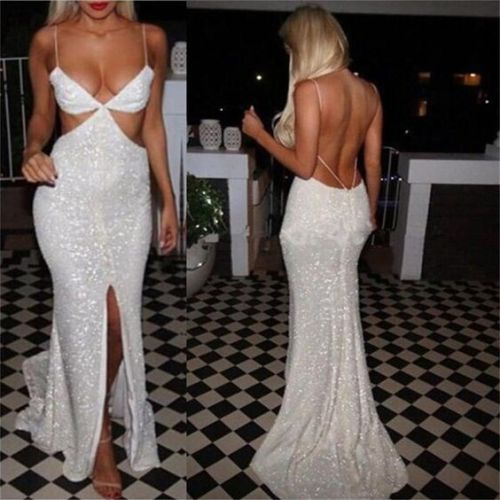 okbridalstudio:  Can you hold it?Sequin mermaid backless evening party dress: goo.gl/llbEXh