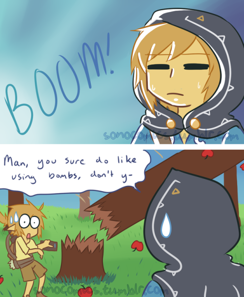 sonocomics:  My like for explosions and my penchant to try and save resources meant that bombs taking care of woodcutting was a super blessing.Also, today is my birthday so I’m going to post something extra later today! Please be on the look out for