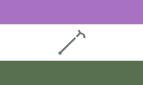 distinct-disability-flags:Disabled Queer Flags - Part 1 (Cane User Edition)An anon requested cane us