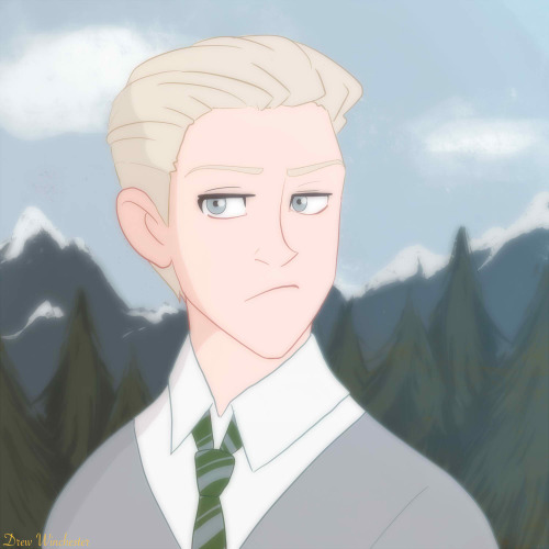 drew-winchester: I drew two version of Disney Draco. One with the hair style I imagine he has in the
