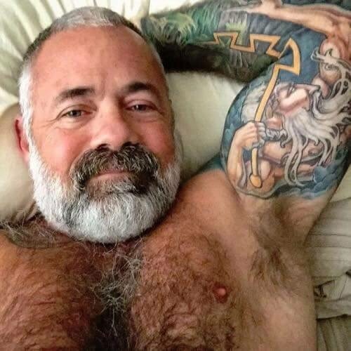 lthrcwby: Such a sexy daddy!! Could spend all day worshippin every inch of his body with my tongue&h
