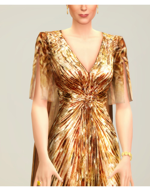 Dazzling Gold Gown (2 Type / 6 Color)-무단수정 / 2차배포 절대 금지DO NOT UPLOAD TO ANOTHER SITEDO NOT Re-color,
