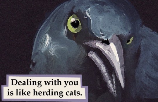 the leverage team as troubled birds