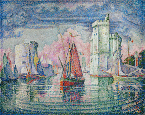 Paul Signac - Le Port de Saint-Tropez - 1901Paul Signac - Entrée du port de la Rochelle - 1921
