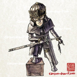 carson-drew-it:  DARK SOULS DOODLESOswald of Carim—Make sure to follow and watch me draw LIVE on TWITCH! See you online!