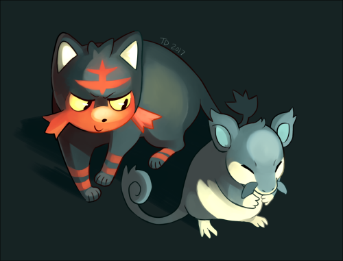 djkinski:My favorite starter for the Alola Challenge!Don’t worry, no rattata were harmed! 