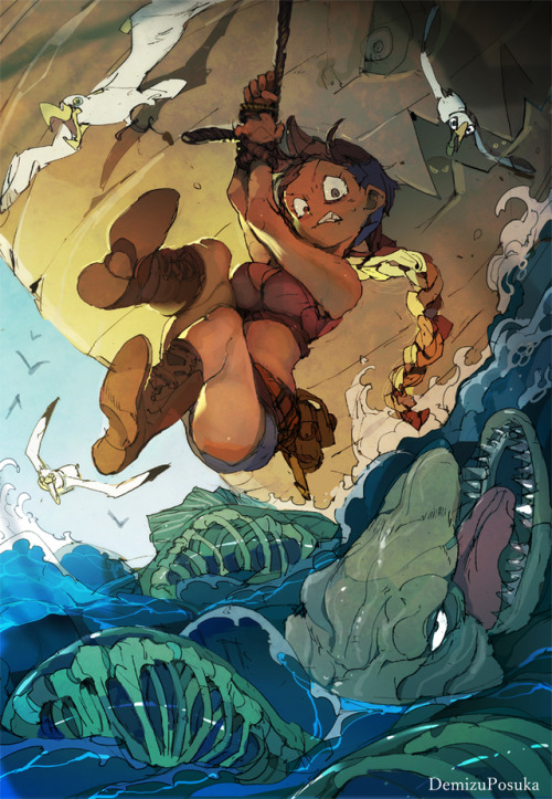 theartofanimation:Demizu Posuka       -   http://posuka.iinaa.net  -  https://twitter.com/DemizuPosuka  