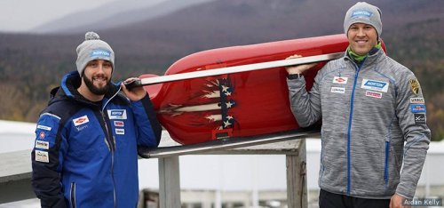 giantsorcowboys: Sexy Sliders  American Two Man Luge Duo Matt Mortensen And Jayson Terdiman Ma