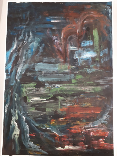 Had more experimentation of painting techniques again in art class