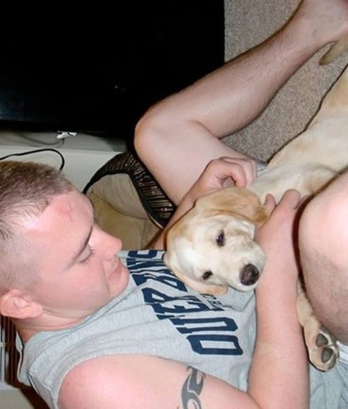 nonononononoonnonoo: Any soldier with a dog probably looks forward to his or her own reunion. Sadly,