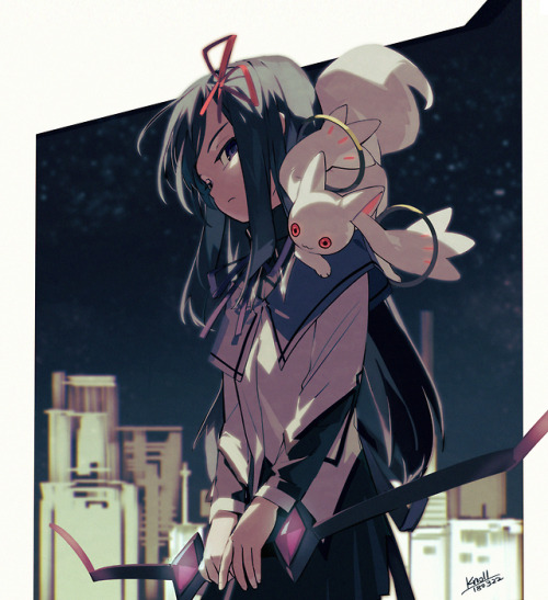 animepopheart:  ★ Knoll | E12-My Very Best Friend ☆ ⊳ homura / kyubey (madoka☆magica) ✔ redistributi