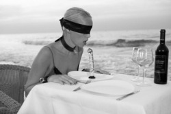 master-remus:  Just what the doctor ordered, a nice romantic dinner on the beach. –Master Remus 