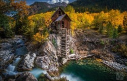 odditiesoflife:  Breathtaking Photos of Enchanted Landscapes Dead Horse Mill, Crystal, Colorado, United States (source)   Mont Saint, Michel, France (source) Fairytale Tree Tunnel, Ireland (source) Lake Brienz, Switzerland (source) Grand Canyon Skywalk,