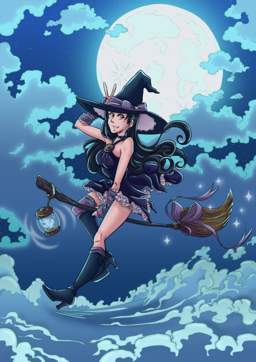 gwazdkaarts:Witchy Progress I’ve made for the last 19 years! I usually redraw this every time 