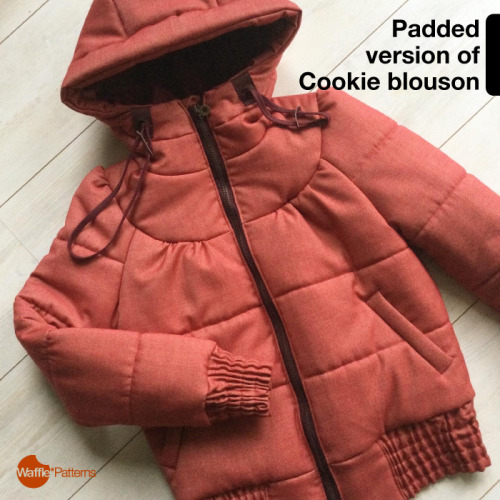 wafflepatterns:Padded version of Cookie BlousonI have just made two padded jackets using my existing