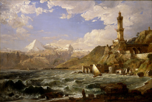 The Coast of Genoa, Jasper Francis Cropsey, 1854