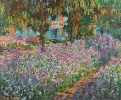 alongtimealone:  Claude Monet, Irises in Monet’s Garden, 1900