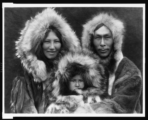 Inupiat Family from Noatak,Alaska by Edward S. Curtis,1929