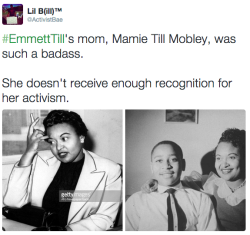 actjustly:  actjustly:  Today, on the 60th anniversary of Emmett Till’s death, I did an impromptu & unorganized black history lesson. I didn’t intend to do this but like the last tweet says, sometimes I get jacked about history & just go off.
