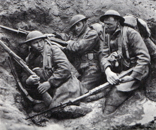 Tom O'Brien, John Gilbert, and Karl Dane, the three famous buddies of The Big Parade.