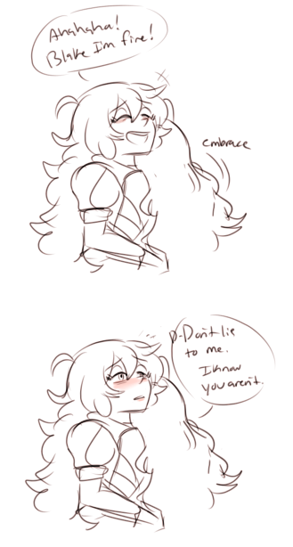 quick yang+blake comic inspired by a sad dream i had last night ‘ n ‘(if u