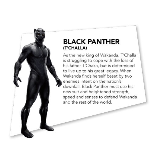 shadesandsupers:  BLACK PANTHER film biographies