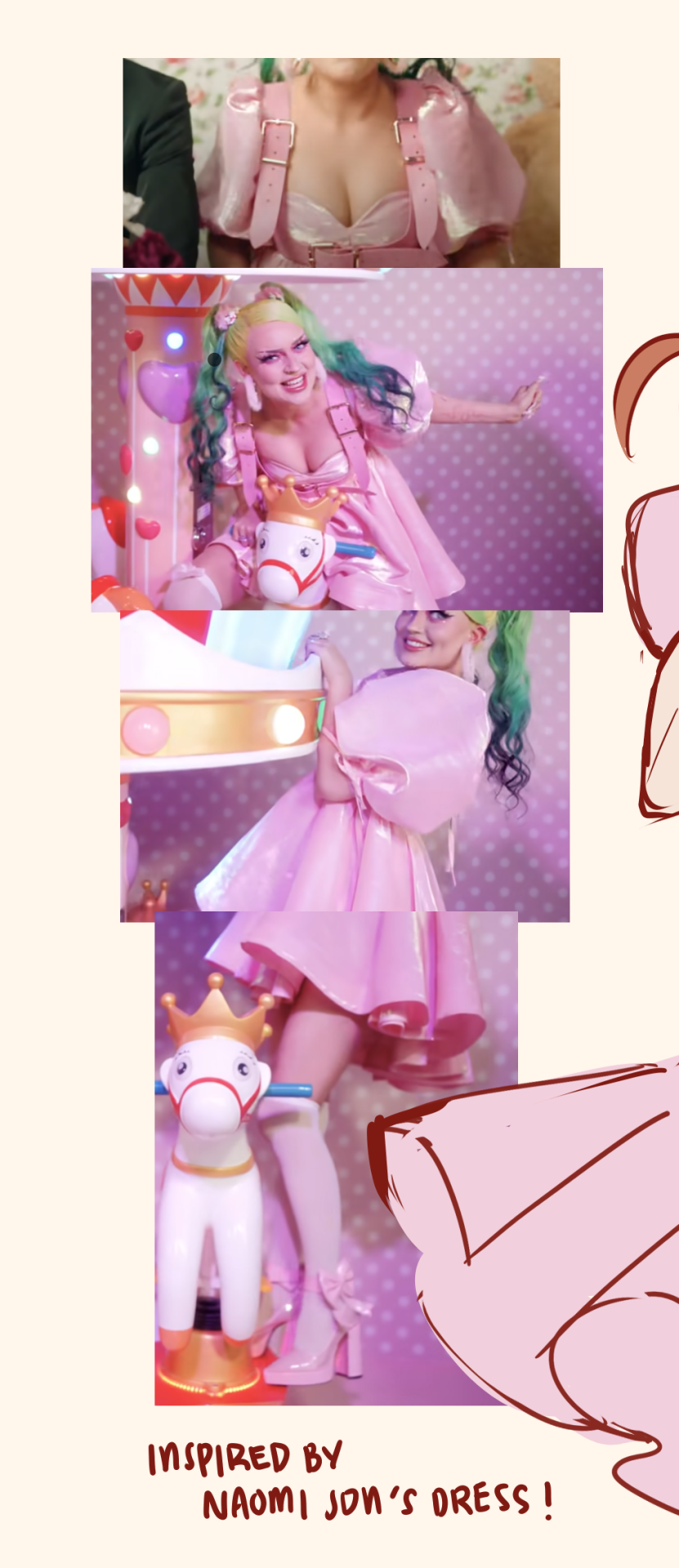 I Wanna Draw The Dtiys That You Made But I Am Having A Hard Time Figuring The Pose Or The Complete Dress
