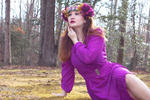 Photographer: April Eileen PhotographyModel/MUA: April DorotheaHeadpiece: The Crafter’s Closet